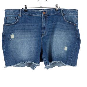Lane Bryant Mid-Rise Boyfriend Midi Jean Shorts - 22W